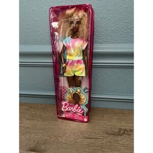 Barbie Doll‎ Rainbow Tie Dye Outfit Fashionista Toy Gift for Kids 3+